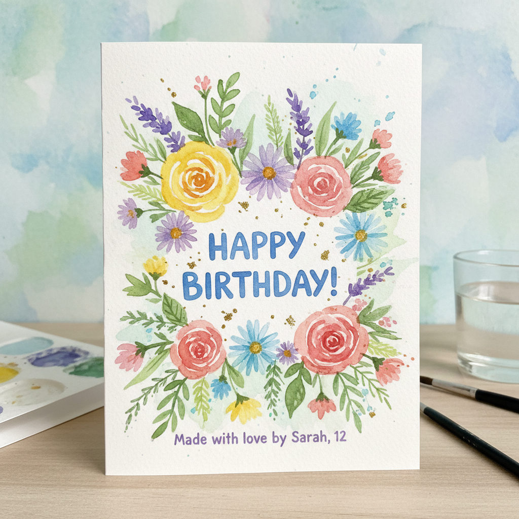 Floral Birthday Card
