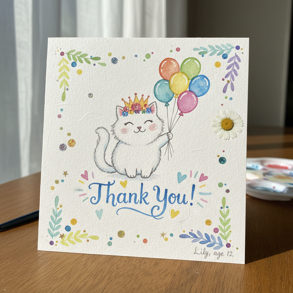 Watercolor Thank You